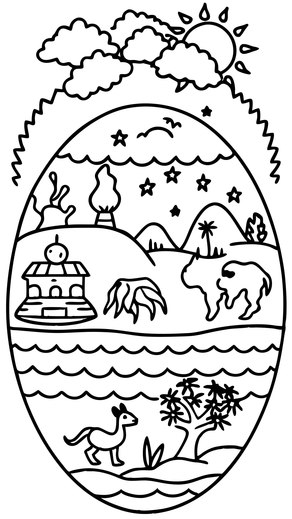 creation story coloring pages